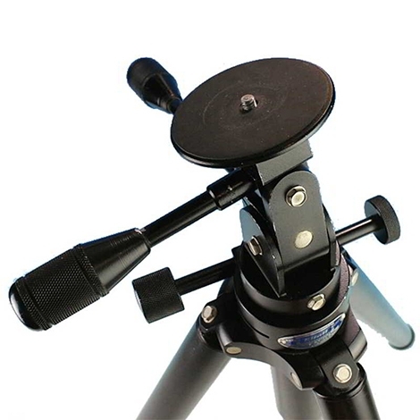 3-way panhead is operated by three independent knobs