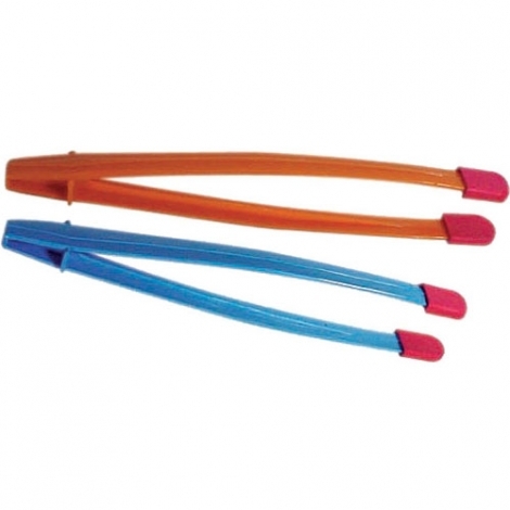 783502  Plastic Print Tongs with Rubber Tips (Set of 2)